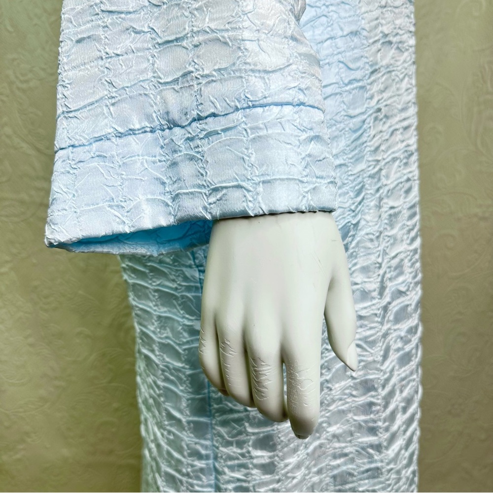 Diamond Tea XL Crinkle Satin Long Zip Robe NWT - Picture 7 of 16